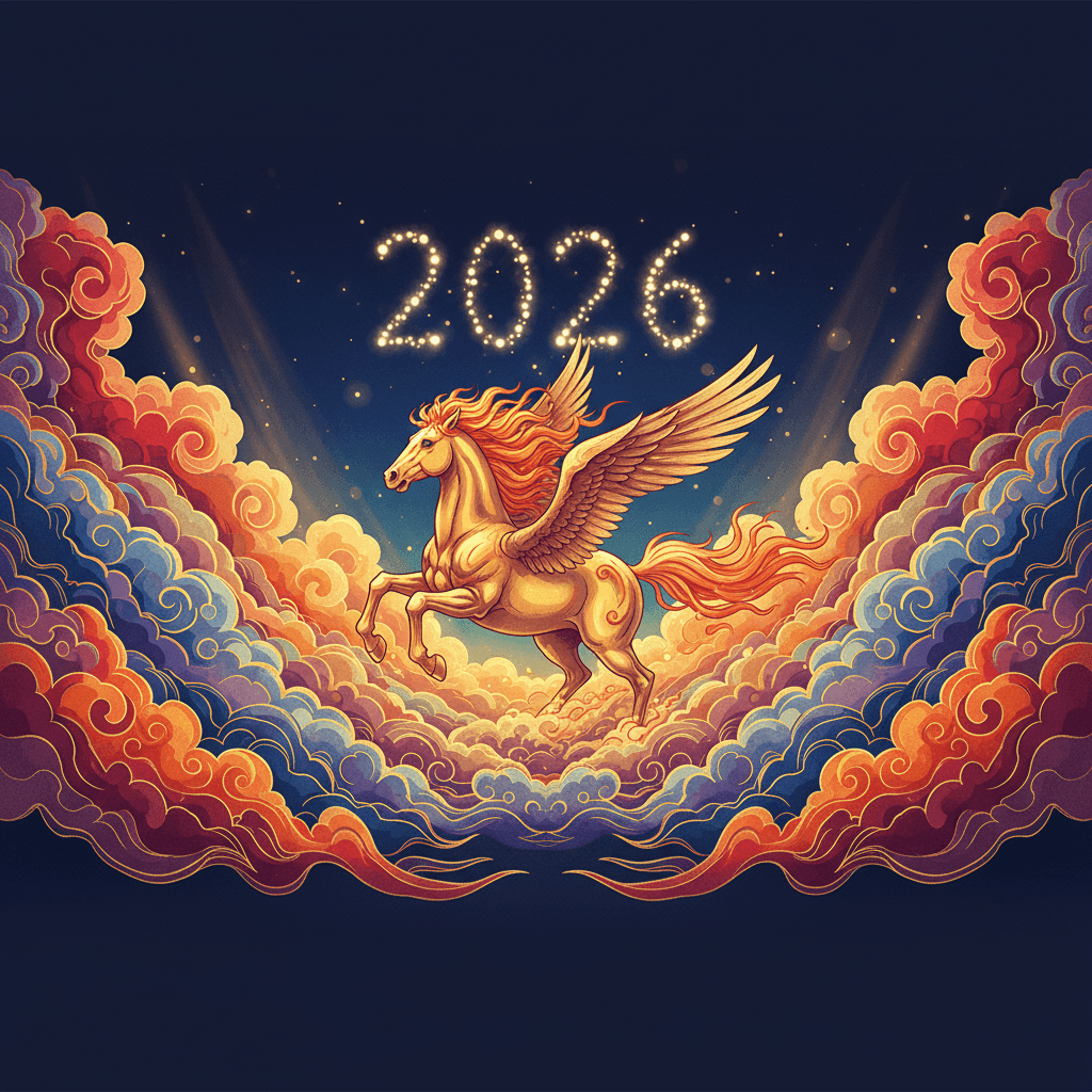 2026 丙午马年 · 火马腾云