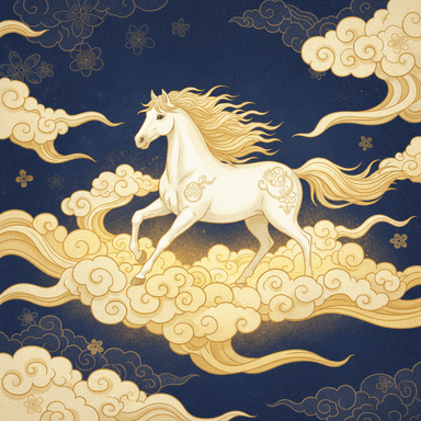 属马 · 国风艺术插画