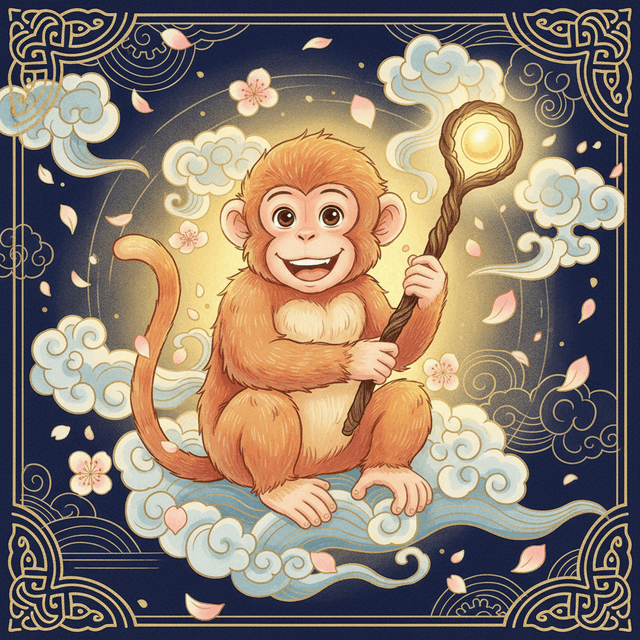 属猴 · 国风艺术插画